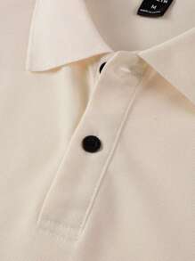 Manfinity Mode Men Contrast Trim Polo Shirt - Apricot - View 6