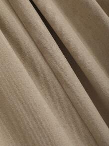 Dazy Star Chi tiết nếp Quần ống rộng - Màu Khaki - Xem 7