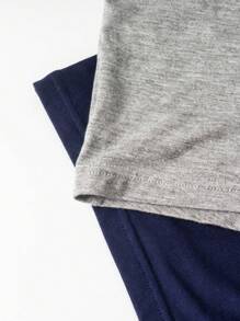 男士大碼字母&卡通印花短褲(5件組合) - 彩色 - 查看 6