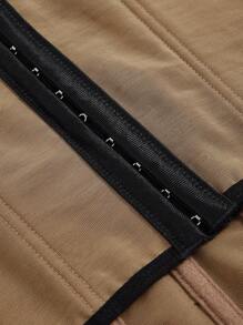 SHEIN BAE 拼接蕾絲緊身吊帶 - 黑色 - 查看 8