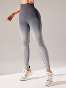 漸變圖案收復運動打底褲 - 彩色 - 查看 6