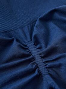 Easithlete 4pcs Seamless High Stretch Scrunch Butt Sports Shorts Spandex - Multicolor - View 4