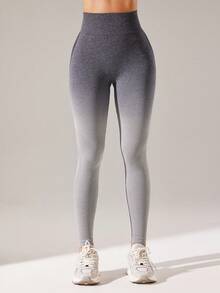 漸變圖案收復運動打底褲 - 彩色 - 查看 5