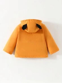 Baby Boys' Hooded Casual Jacket Suitable For Autumn And Winter Seasons