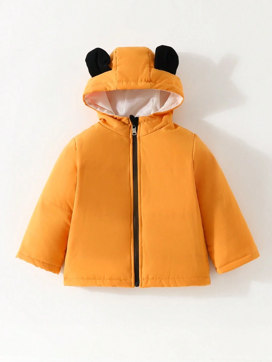 Baby Boys' Hooded Casual Jacket Suitable For Autumn And Winter Seasons