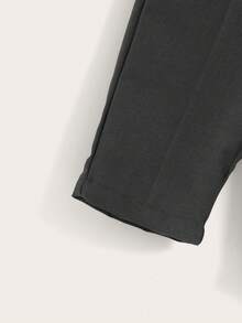 SHEIN Baby Boy Lapel Neck Jacket & Pants Without Sweater - Multicolor - View 10