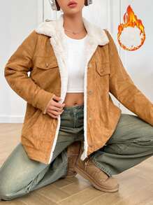 Muchica 拼色口袋細節夾克 - 棕色 - 查看 3