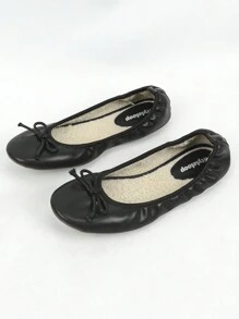 Styleloop Women's Low Heel Ballroom Dance Shoes - Black - View 2