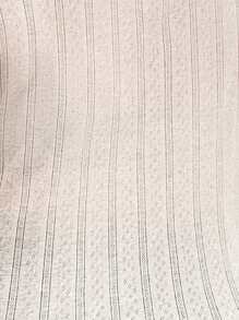 Flirla Talla grande Camiseta con botón delantero de cuello de muesca - Blanco - Ver 8