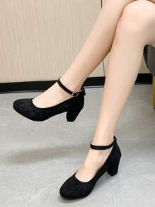 Tacones Altos De Mujer - Negro - Ver 1