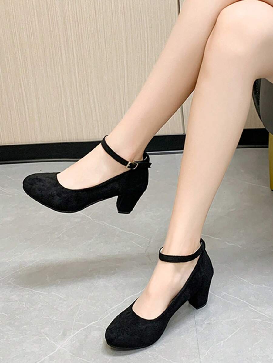 Tacones Altos De Mujer - Negro - Ver 1