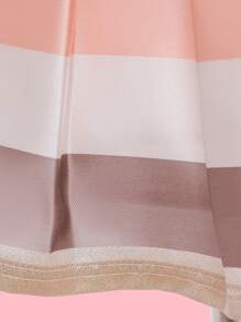 EHOMKIDS Young Girls Party Dress, Children Striped Open Shoulder Strap Party Dress, Princess Mini Skirt - Pink - View 7