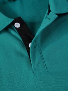 Manfinity Homme Homme Polo Imprimé Cheval À Ourlet À Rayures