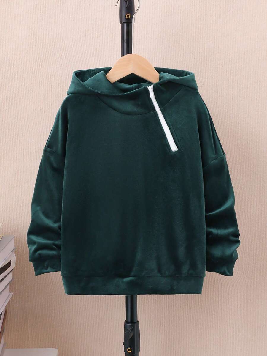 SHEIN Boys Drop Shoulder Hoodie