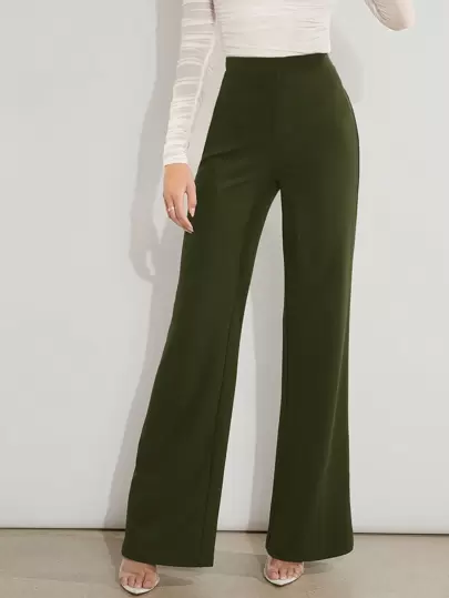Firerie Solid High Waist Wide Leg Pants