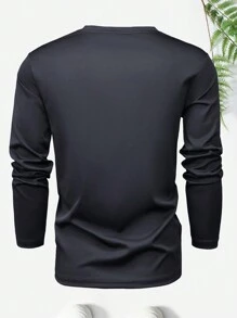 Männer T-Shirt mit Figur Grafik, - Schwarz - Übersicht 2