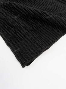 1pc Women's Solid Color Casual Long Sleeve Lantern Sleeve Knitted Cardigan, Autumn/Winter,Long Sleeve Tops