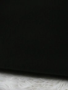 SHEIN EZwear Chữ cái & Đồ họa hoạt hình Lót nhiệt Áo chui đầu - màu đen - Xem 3