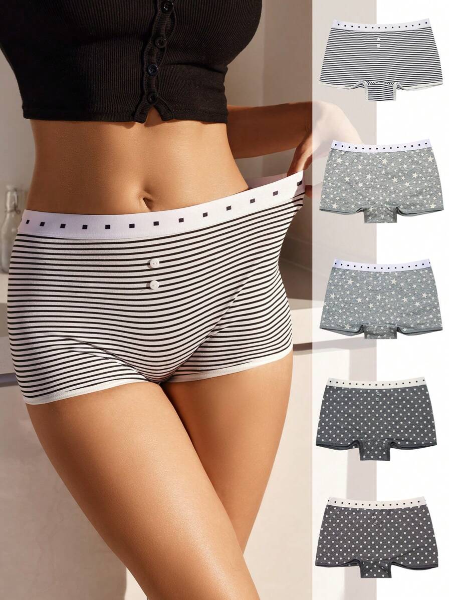 Eraneu 5 pièces Shorty À Rayures