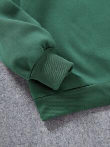 Con trai Giải trí áo có mũ Tay áo dài Áo nỉ Với In bảng điều khiển trò chơi , Thích hợp Đối với Mùa thu Và Mùa Đông - màu xanh lá - Xem 3