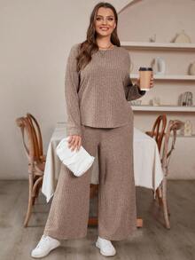 SHEIN LUNE Conjunto De Dos Piezas De Gran Tamaño