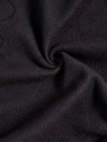 Teen Girls' Casual Cartoon Patterned Sweatshirt Suitable For Autumn And Winter - Black - View 9