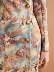 BizChic 人物圖案裹身連身裙 - 彩色 - 查看 4