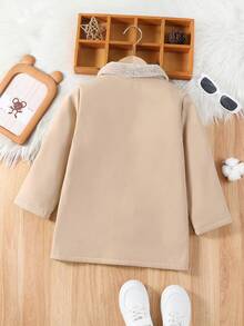 SHEIN Young Boy 博格领保暖内衬大衣