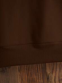 Nam Lá thư & Đồ họa Ô tô Dây rút Lót nhiệt Hoodie - màu nâu - Xem 4