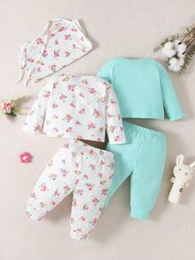 SHEIN 女嬰兩件套印花睡衣套裝 - 彩色 - 查看 2