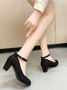 Tacones Altos De Mujer - Negro - Ver 2