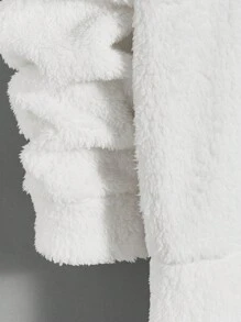 Manfinity RebelGame Áo hoodie thêu hoạt hình cho nam, dành cho lễ Halloween - trắng - Xem 3