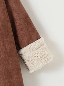 SHEIN Kleiner Junge Mantel mit Knopf vorne, Thermal Futter,