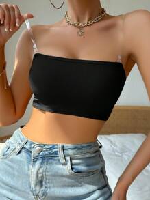 Solid Cutout Back Underwire Bra - Black - View 3