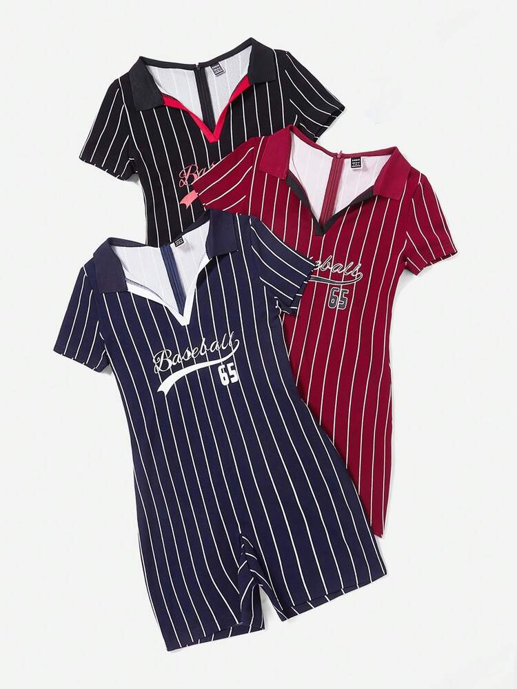 Team Polo Neck Women'S Romper