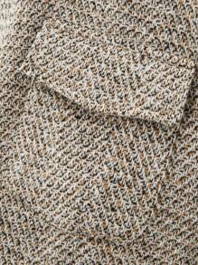 Manfinity Homme Men Solid Flap Pocket Drop Shoulder Shacket, Casual Urban - Multicolor - View 6