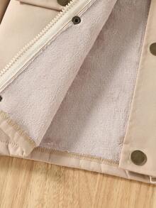 SHEIN Young Boy 博格领保暖内衬大衣