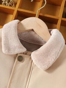 SHEIN Young Boy 博格领保暖内衬大衣