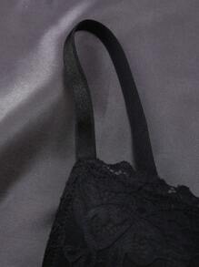 DesireSculpt Conjunto de 3 piezas de sujetador con aros de encaje, lencería para mujeres - Multicolor - Ver 4