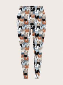 EMERY ROSE Của phụ nữ Kích thước lớn Giải trí Nhiều màu Hình con mèo Xà cạp Đối với Mùa thu Và Mùa Đông - Nhiều màu - Xem 3