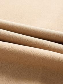 SHEIN MOD 大碼闊腿褲 - 杏色 - 查看 3