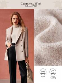 MOTF PREMIUM WOOL-BLEND BLAZER - Apricot - View 9