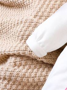 Đứa bé gái Kỳ lân in Viền Ruffle Áo liền quần - Nhiều màu - Xem 7