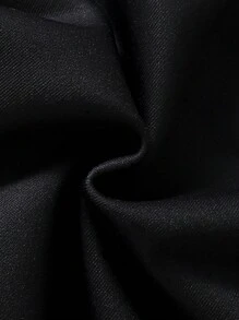 SHEIN 女嬰字母圖案運動衫 - 黑色 - 查看 3