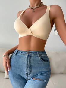 Brassiere Sin Costuras Para Damas - Albaricoque - Ver 5