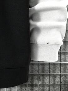 Manfinity Homme Men Color Block Thermal Lined Sweatshirt - Multicolor - View 3