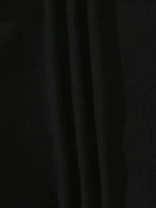 INAWLY 字母图案落肩抽绳保暖内衬连帽衫 FAITH OVER FEAR PSALM - 黑色 - 查看 5