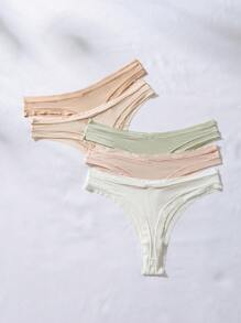 5pack Plain Simple Thong - Multicolor - View 2