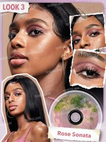 SHEGLAM Vinyl Pop Color Palette-Rose Sonata 9-Color Shimmer Matte Eyeshadow Palette Rose Pearlescent Shimmer Evenly Pigmented  Smooth  Blendable Eyeshadow Pink Brand Beauty Makeup Face Paint Cosmetic For Women Girls Perfect For Fall Winter Ideal For Y2K Fancy Fashion Suitable For Birthday Christmas Present Party Ready Best Color