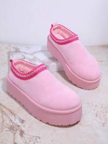 SHUZIA Botas de plataforma con tobillo con decoración de piedras rhinestone, zapatos de vacaciones de Navidad, otoño, invierno, Año Nuevo, Día de San Valentín, verano y regalos del Día de San Valentín